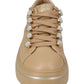 Sneakers Basse Donna Valleverde chiusura con lacci, occhielli decorativi, inserto luminoso sul tallone, suola alta, sottopiede in pelle  V35453