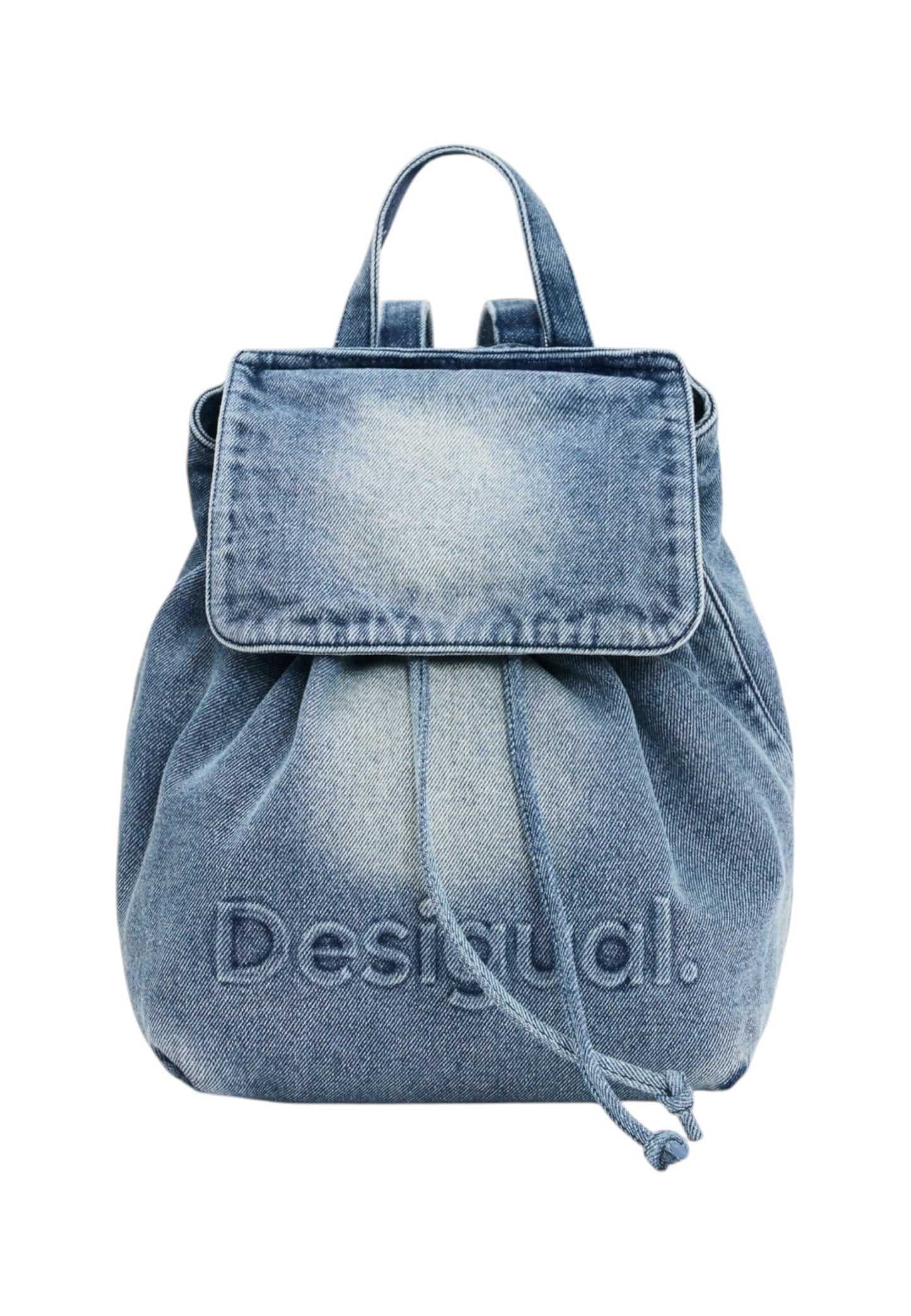 Zaino  Donna Desigual Con Patta Half Logo Denim Luena Mini 26SAKD07