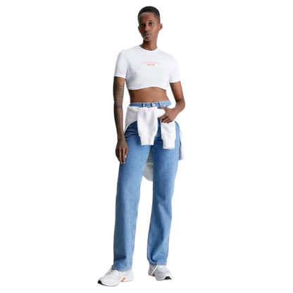 T-Shirt Manica Corta Donna Calvin klein Jeans Crop Underwire Seaming Bustier J20J221483