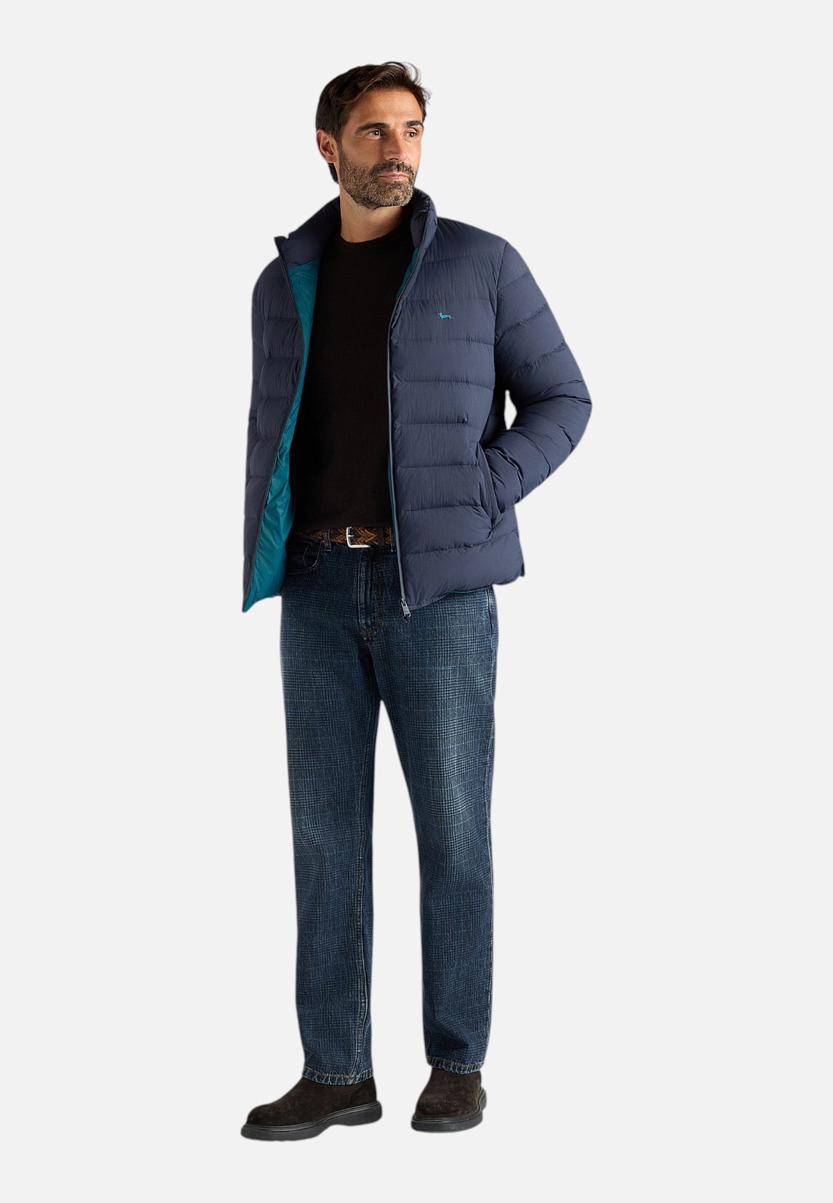 Piumino Corto Uomo Harmont & Blaine Nylon ripstop, Imbottitura in piuma, Fodera in poliestere, Chiusura frontale, Tasche laterali, Bordi elasticizzati, Logo Harmont & Blaine  K0R2430406931