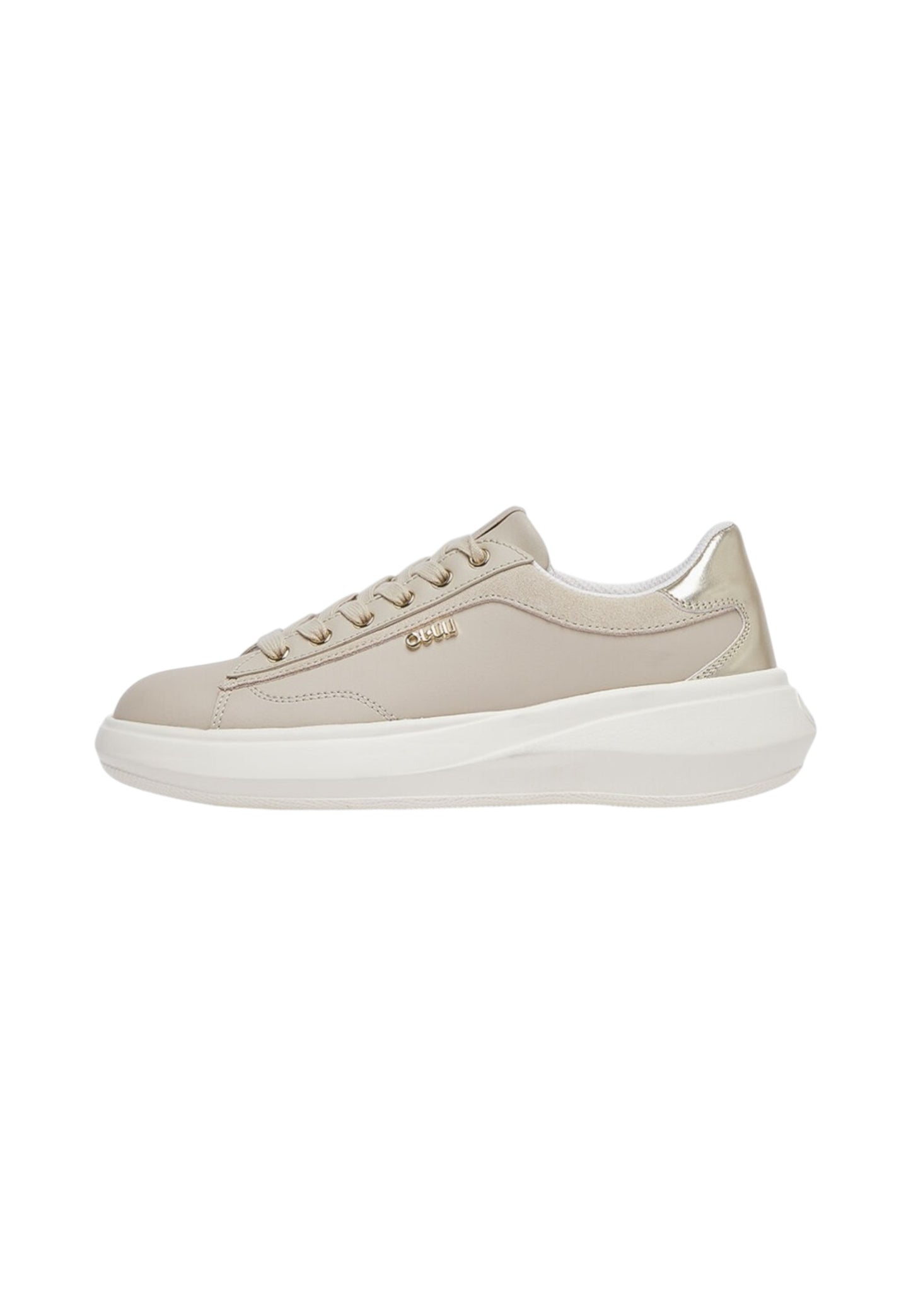 Sneakers Basse Donna Liu Jo In Pelle Di Vitello E Pelle Scamosciata Con Dettagli Oro Casper 01 BA6069P0304