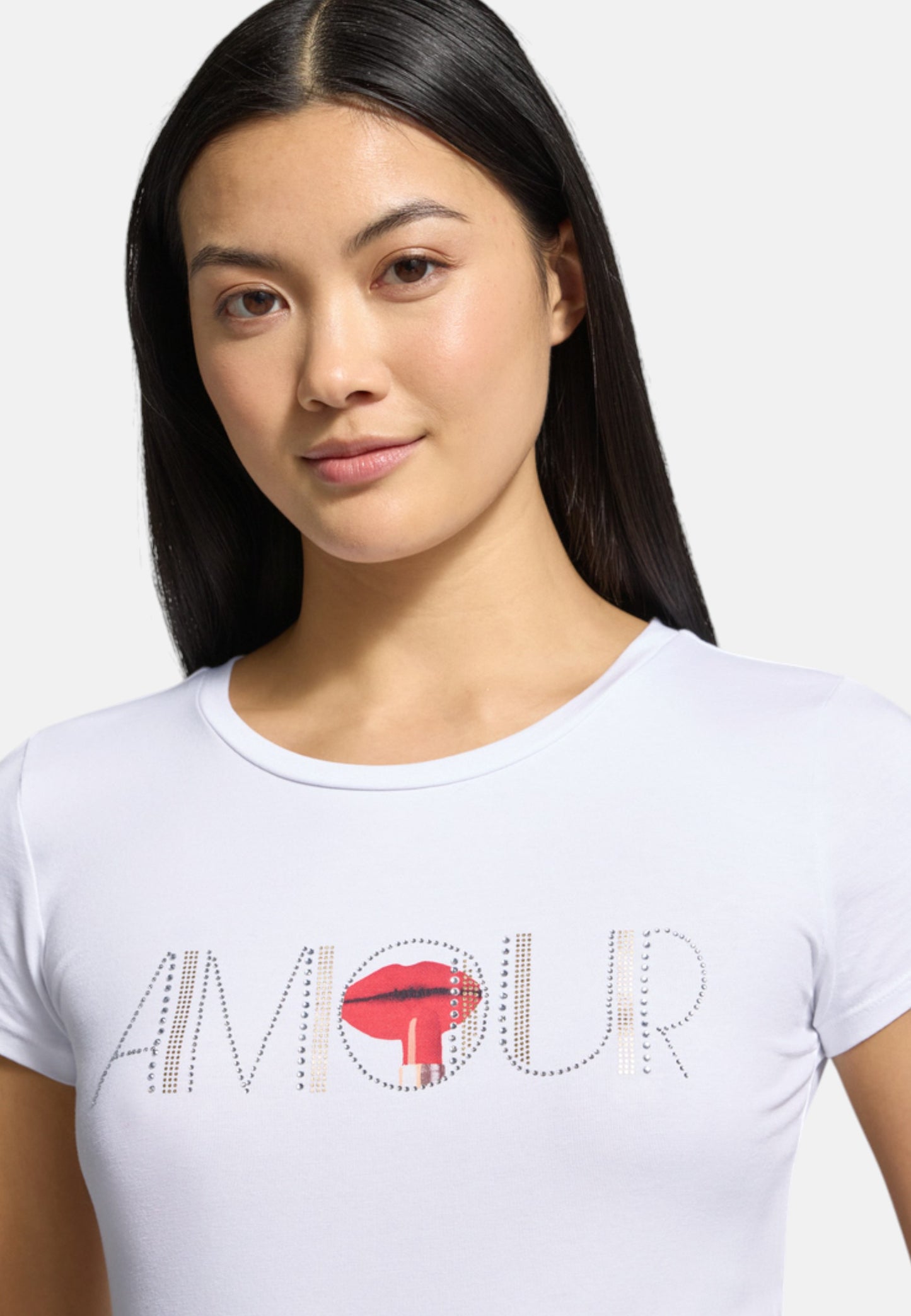T-Shirt Manica Corta Donna Guess  Amour Lux R3 W6RI03KA0Q1