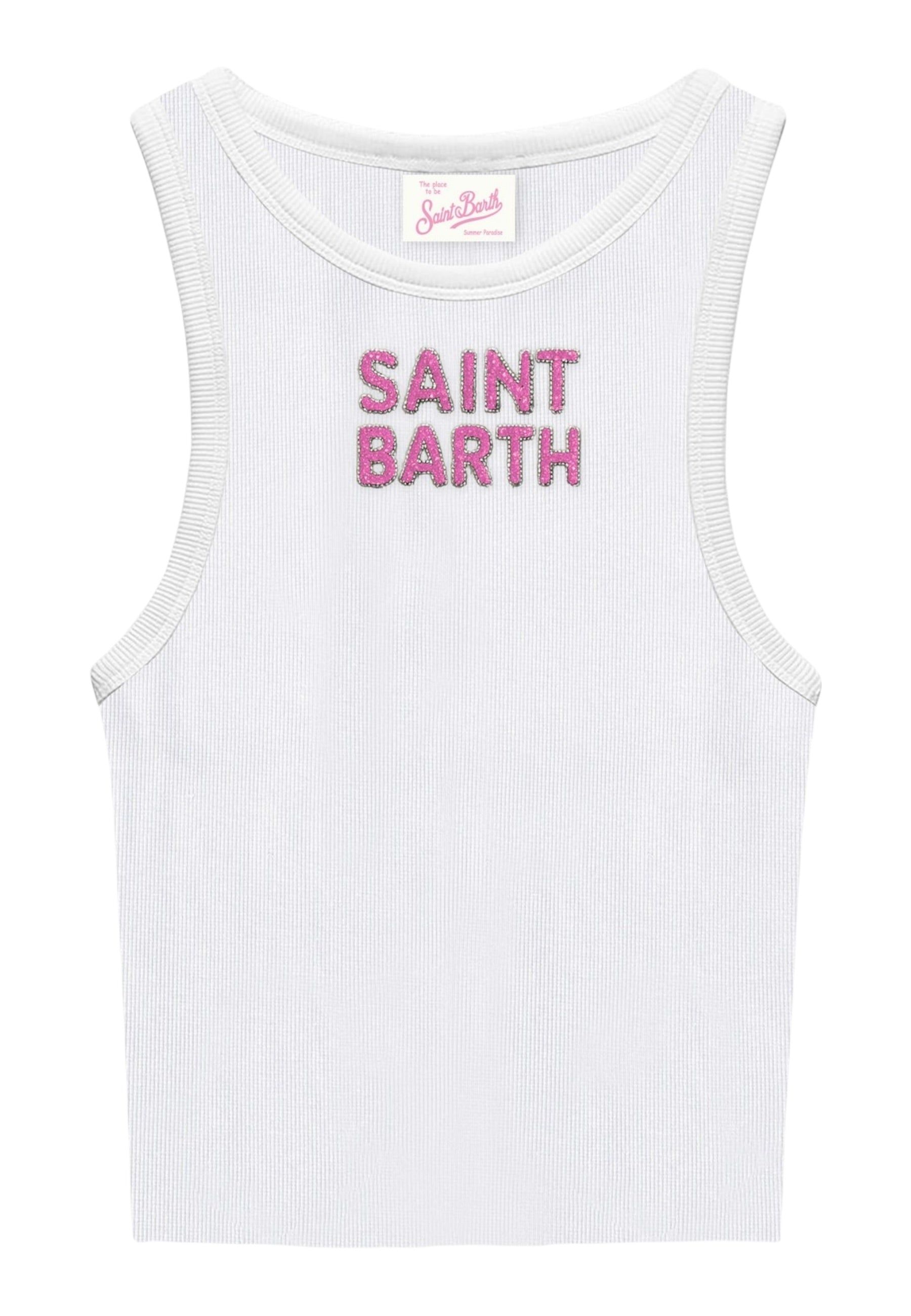 Canotta  Donna Mc2 Saint Barth Rib Sbarth Beads Ada AAD001