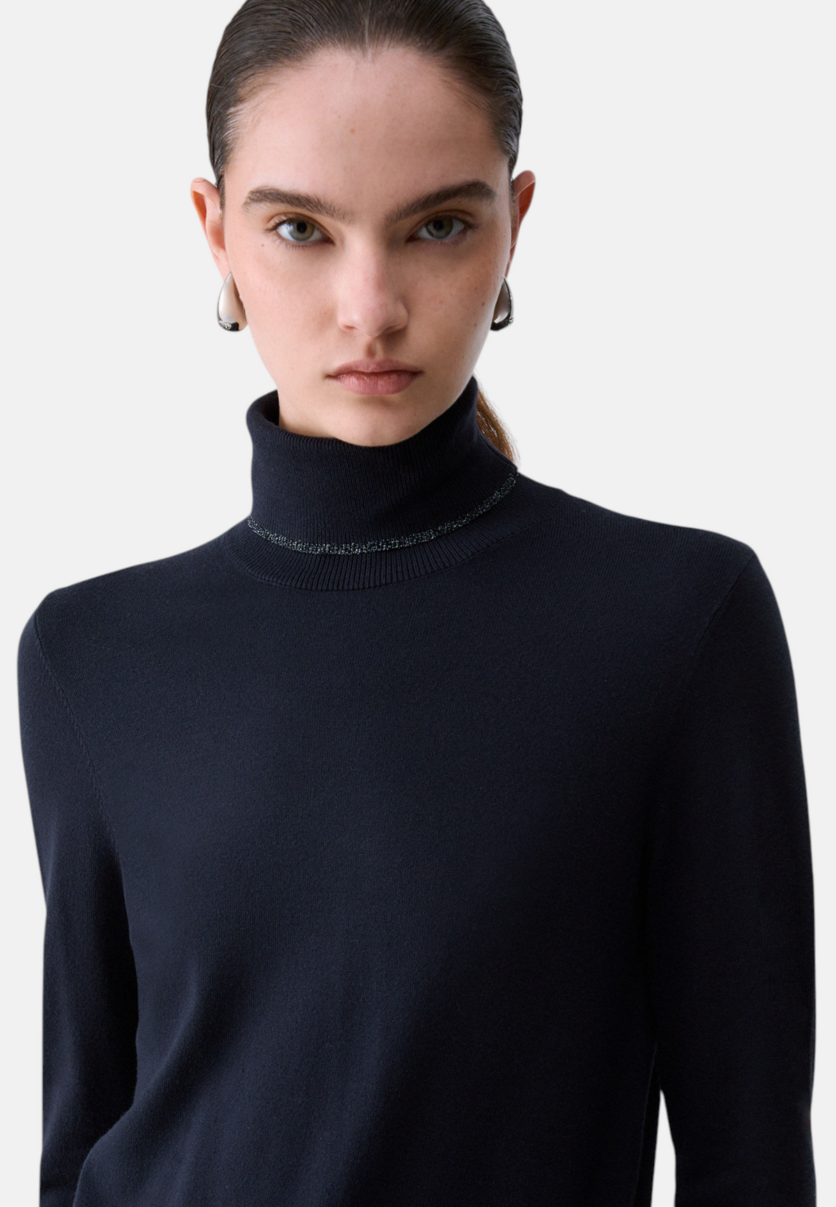 Maglione Collo Alto Donna Liu Jo Basic Fit  WF6013MS49I