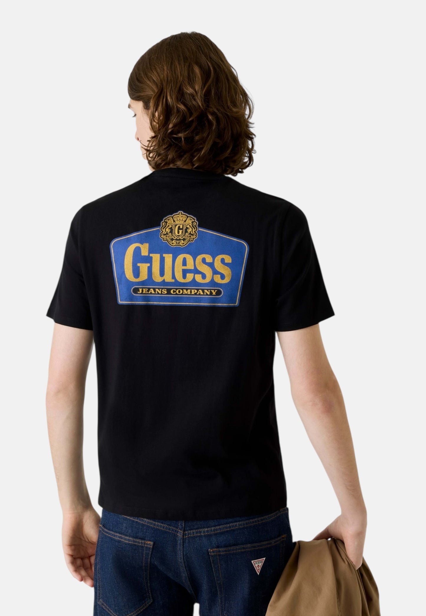 T-Shirt Manica Corta Uomo Guess  Gj Slim Fit Royal M6RI38K8HM0