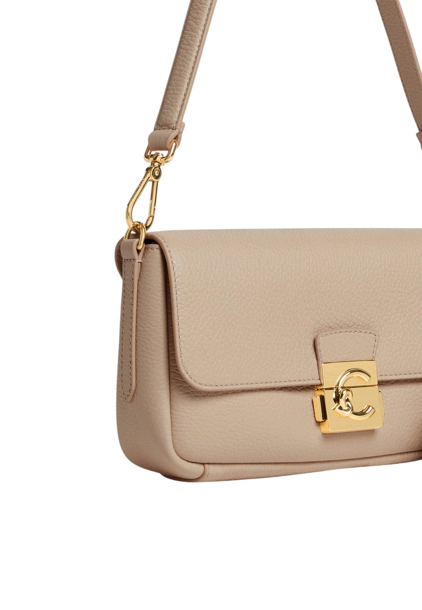 Borsa A Spalla Donna Coccinelle In Pelle Martellata Coccinelle C-Me Lock Medium E1U4K120201