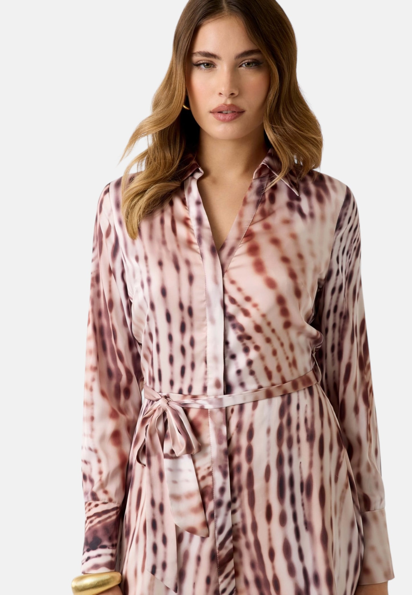 Vestito Corto Donna Guess Chemisier Ysaline W6GK37W1861