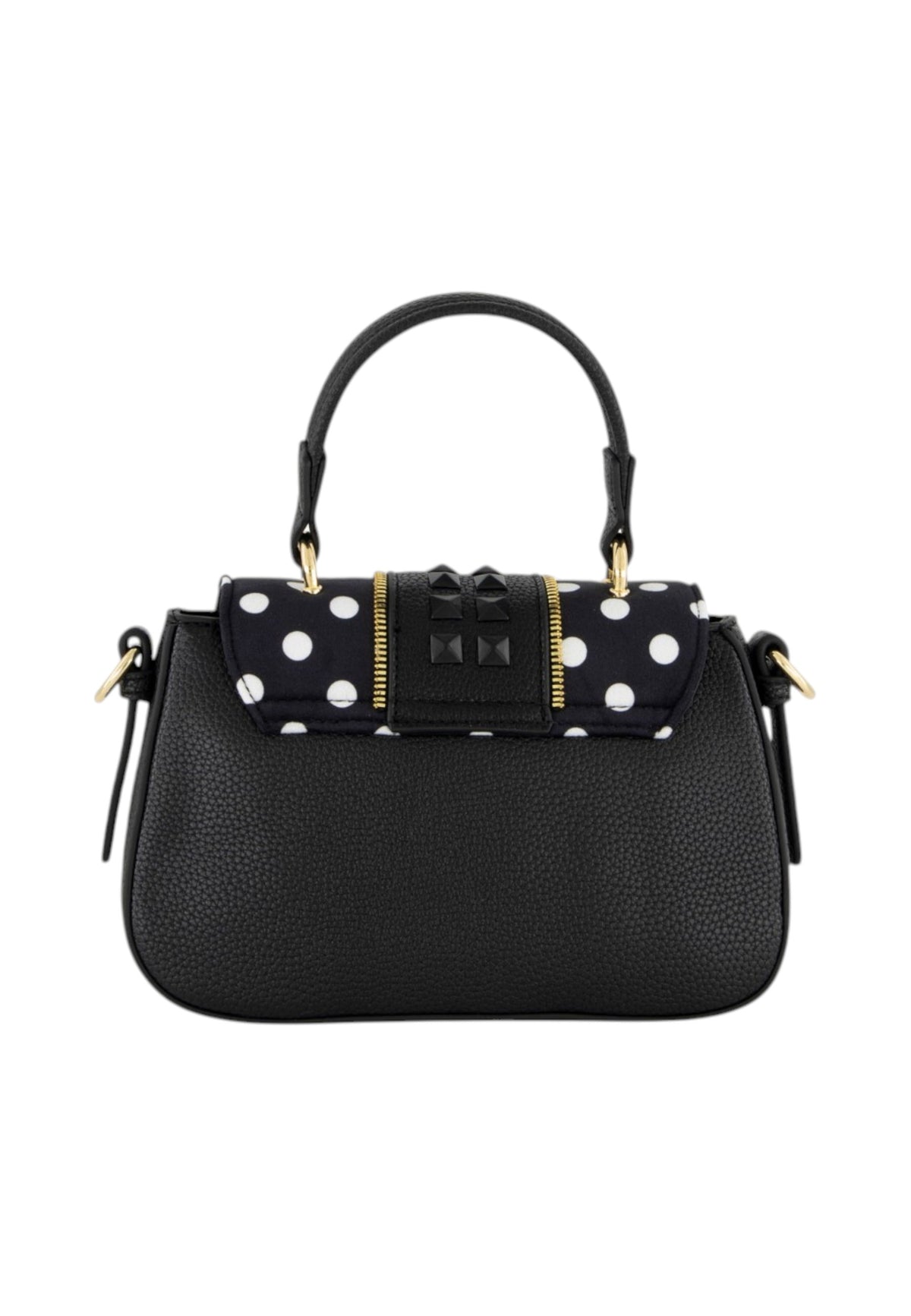 Borsa A Mano Donna Braccialini A Bauletto, Singolo con tracolla removibile e regolabile, Chiusura con clip, Due tasche interne, una con zip e una aperta, Borchie, patch e dettagli in cristallo, Dimensioni: 21 x 6.5 x 15 Cm Rock B19270YY