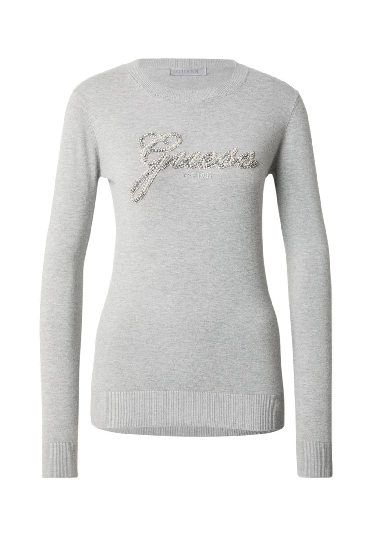 Maglione A Girocollo Donna Guess Logo Georgia W6BR53Z1454