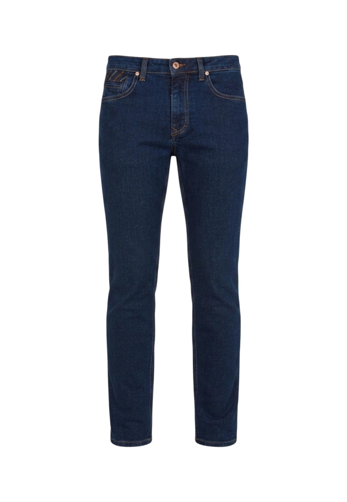 Jeans Narrow Fit Uomo Harmont & Blaine Denim di cotone elasticizzato, Cinque tasche, Chiusura con bottone e zip, Passanti per cintura, Dettagli personalizzati, Logo Harmont & Blaine  WNR066059471A02