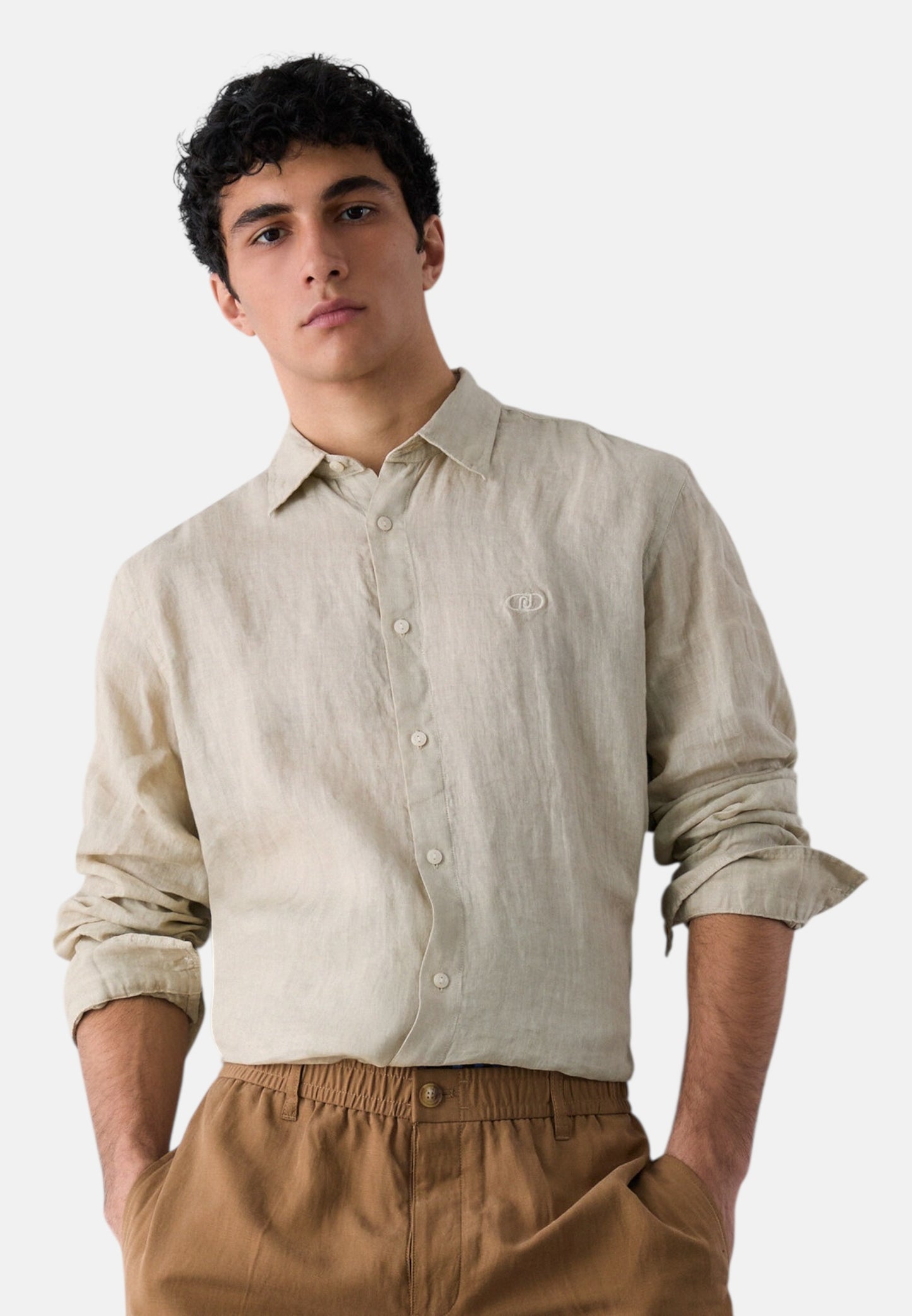 Camicia Manica lunga Uomo Liu Jo In Lino  QA6204T4359