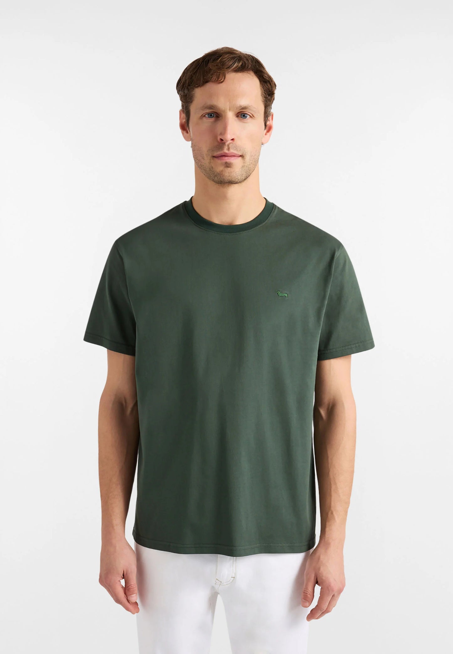 T-Shirt Manica Corta Uomo Harmont & Blaine Fit Relaxed Tinta Unita  IXQ243021771