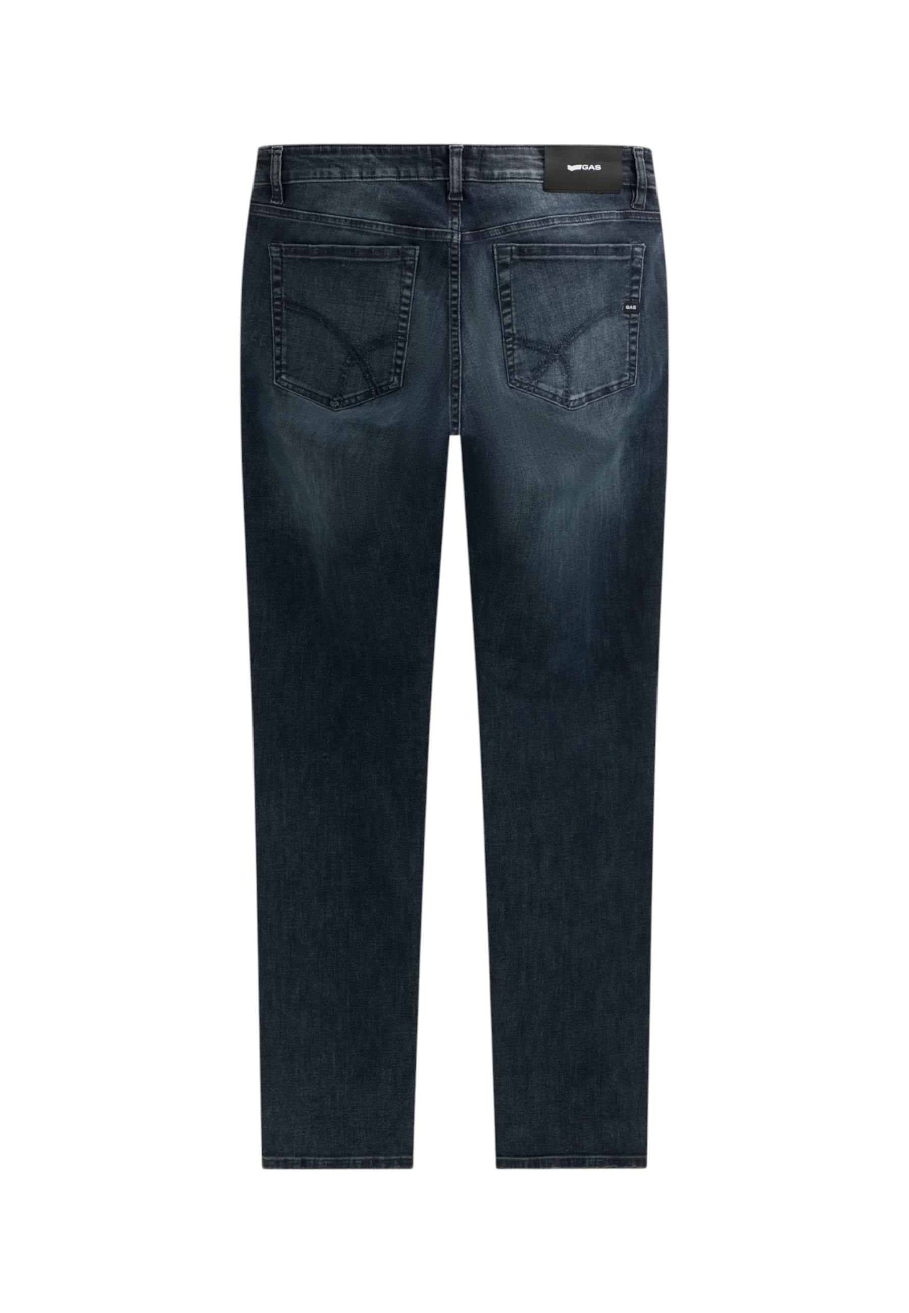 Jeans Skinny Fit Uomo Gas Stone Wash Blue/Black Medium Sax Zip Rev 351450031061