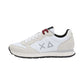 Sneakers Basse Uomo Sun68 Stile Running, Logo Ricamato, Nylon E Suede Tom Solid Z46101