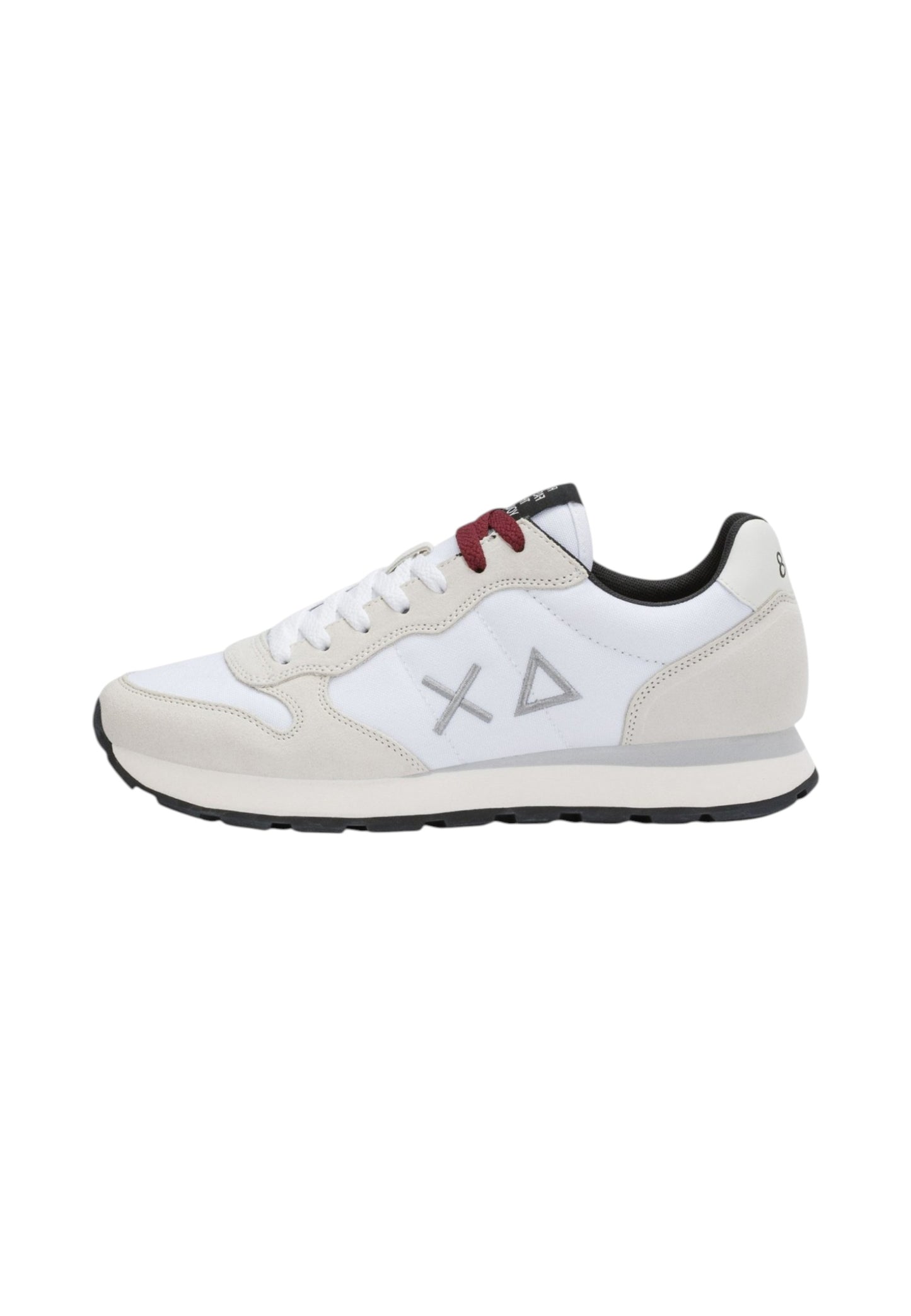 Sneakers Basse Uomo Sun68 Stile Running, Logo Ricamato, Nylon E Suede Tom Solid Z46101