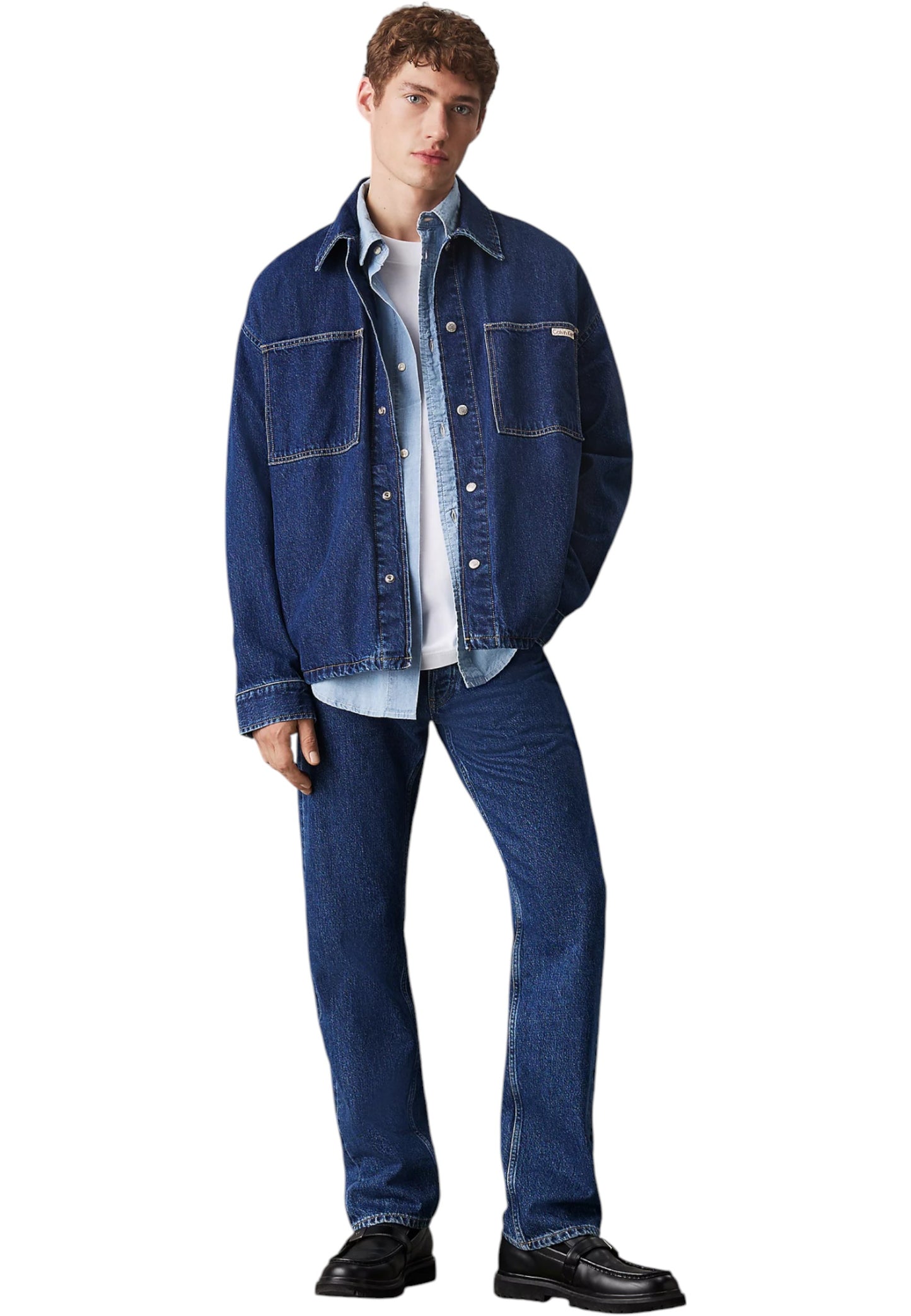 Giacca Jeans Uomo Calvin klein Jeans  Relaxed Shirt