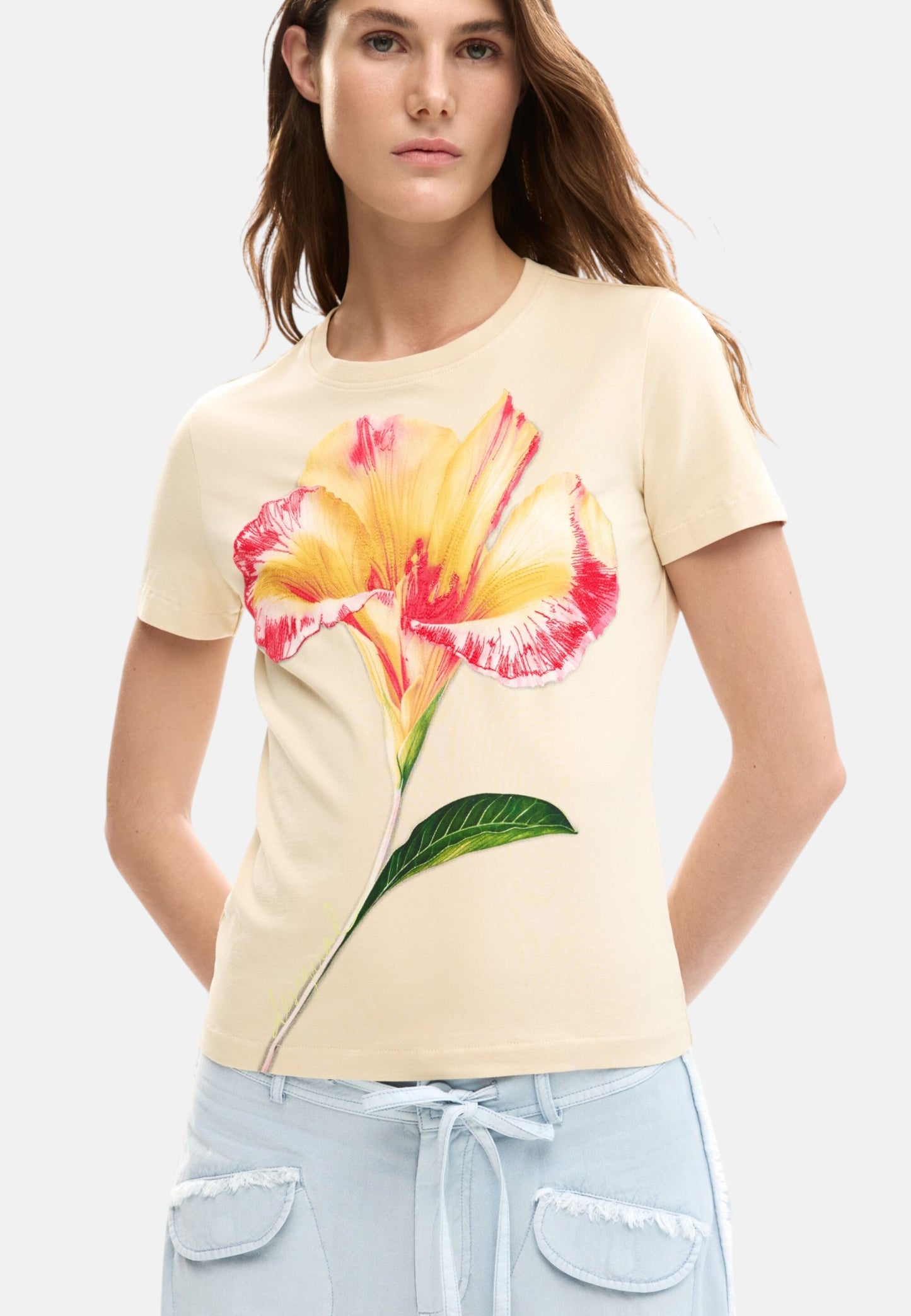 T-Shirt Manica Corta Donna Desigual  Estocolmo 26SWTK03