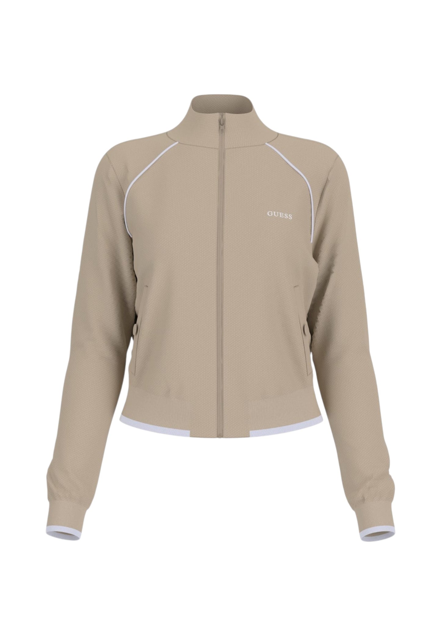 Felpa Con Zip Donna Guess  Sarah Pique V6GQ05K2916