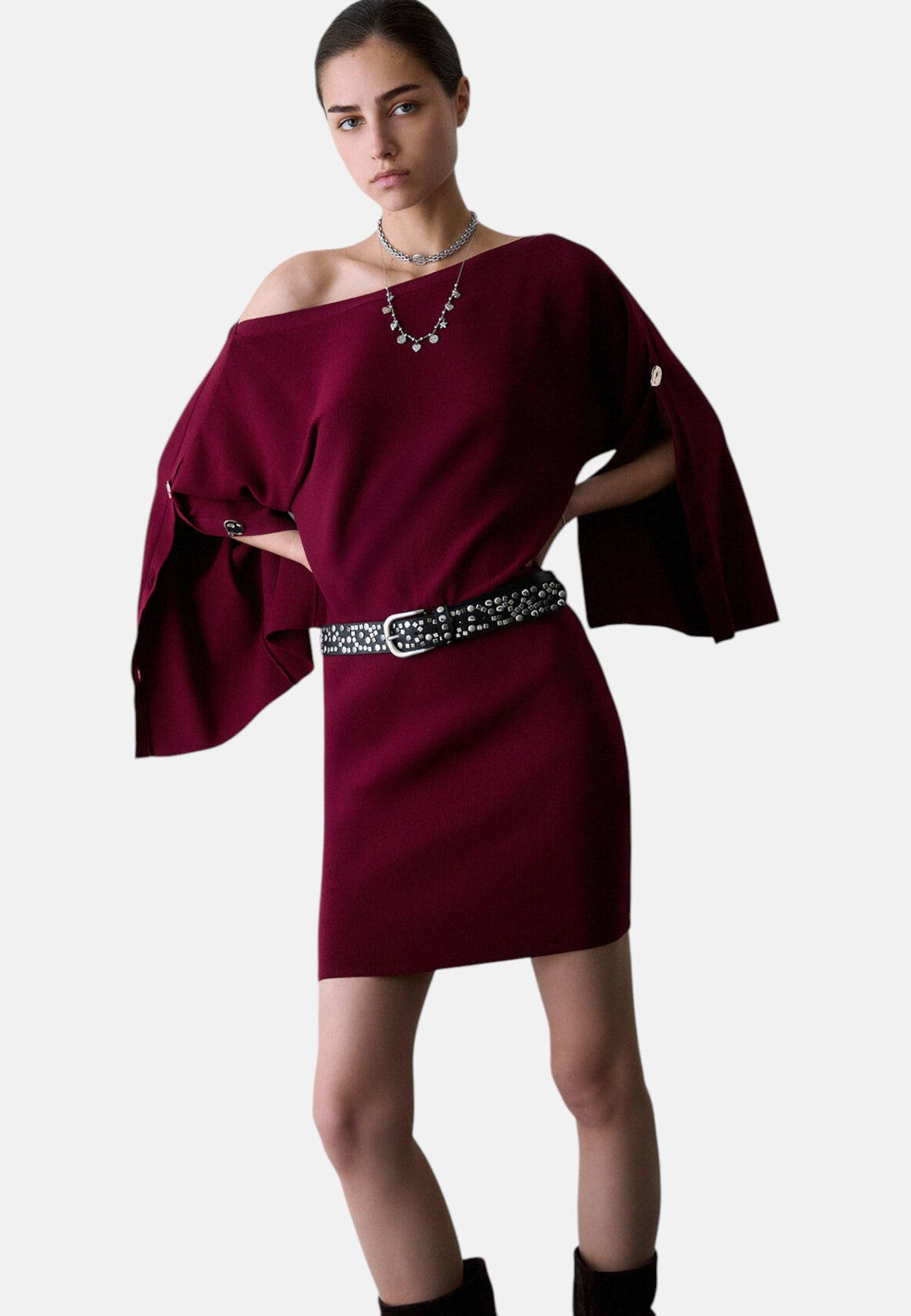 Vestito Corto Donna Liu Jo In Maglia, Maniche Ampie  CF6093MS99E