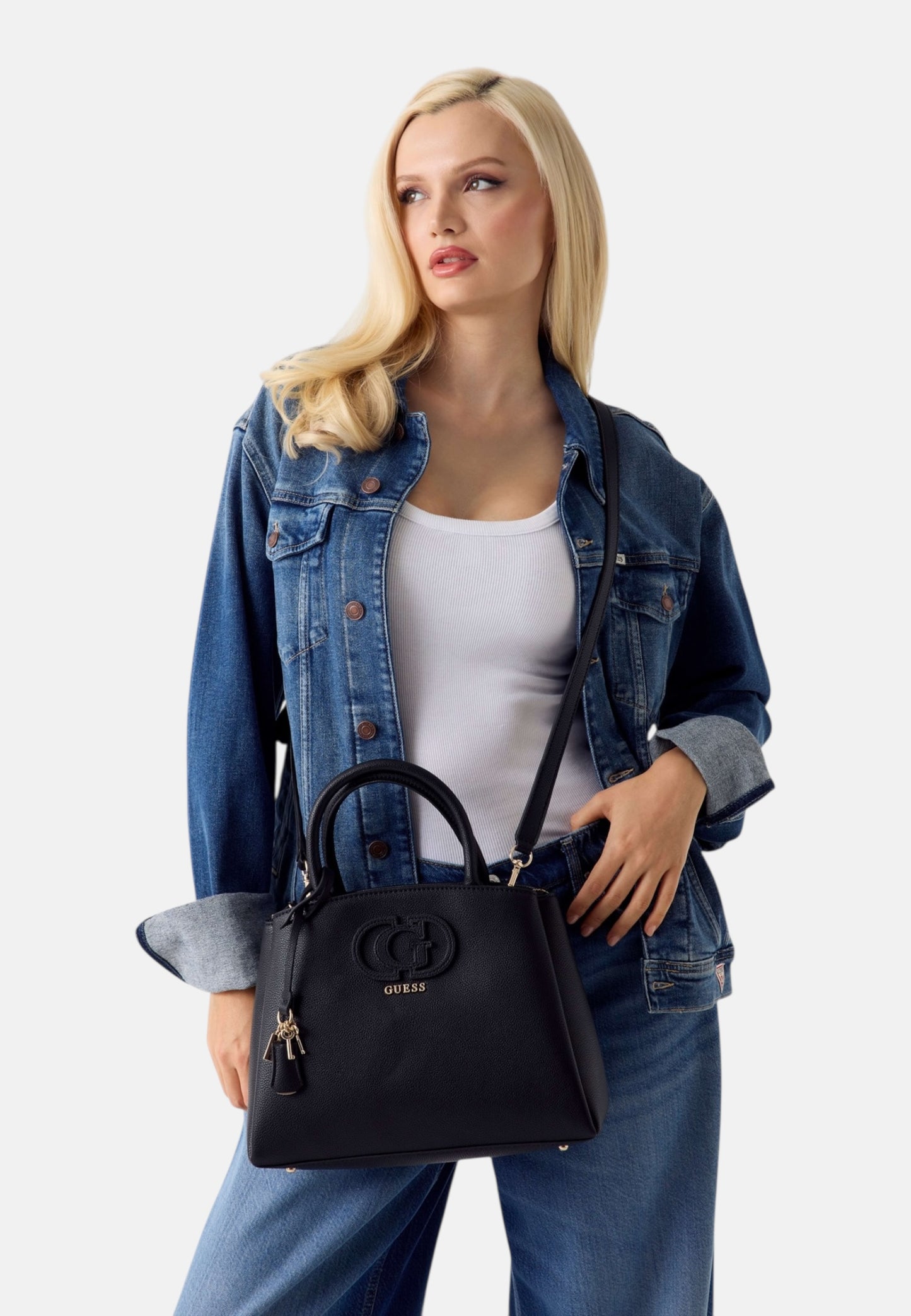 Borsa A Mano Donna Guess 3 Comp Satchel Isola HWBG9905060