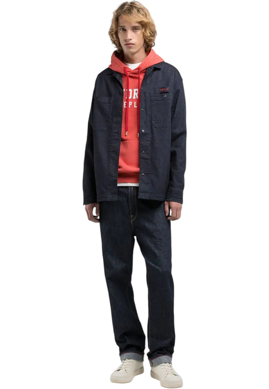 Camicia Manica lunga Uomo Replay In Jeans