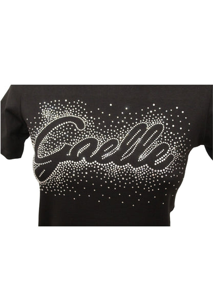 T-Shirt Manica Corta Donna Gaelle In Bielastico Con Personalizzazione In Strass  GAABW00702