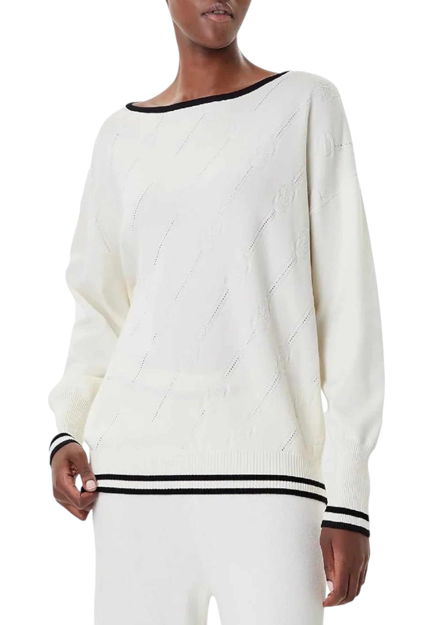 Maglia Scollo A Barca Donna Liu Jo   TF5206MS63L