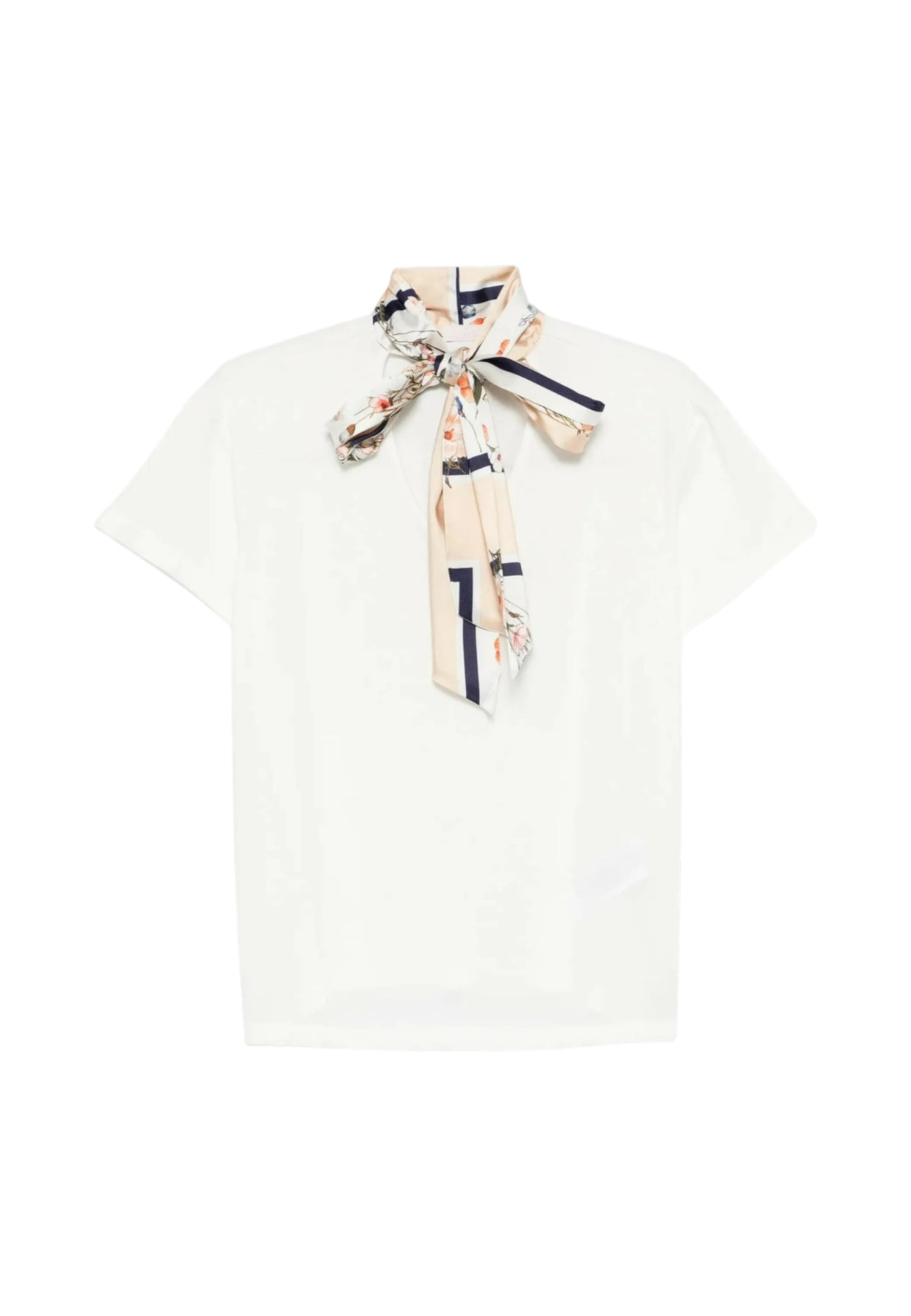 T-Shirt Manica Corta Donna Liu Jo Blooming Foulard  WA6189J6308