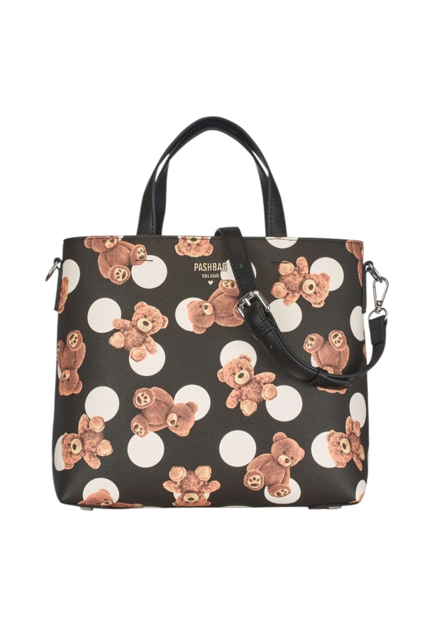 Borsa A Mano Donna Pashbag Tote Stampa Orsetti Babies Pet.Steffy-Babies