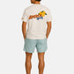 T-Shirt Manica Corta Uomo Mc2 Saint Barth Stampa/Ricamo Fronte E Retro Aperol Orange Portland PRL0002