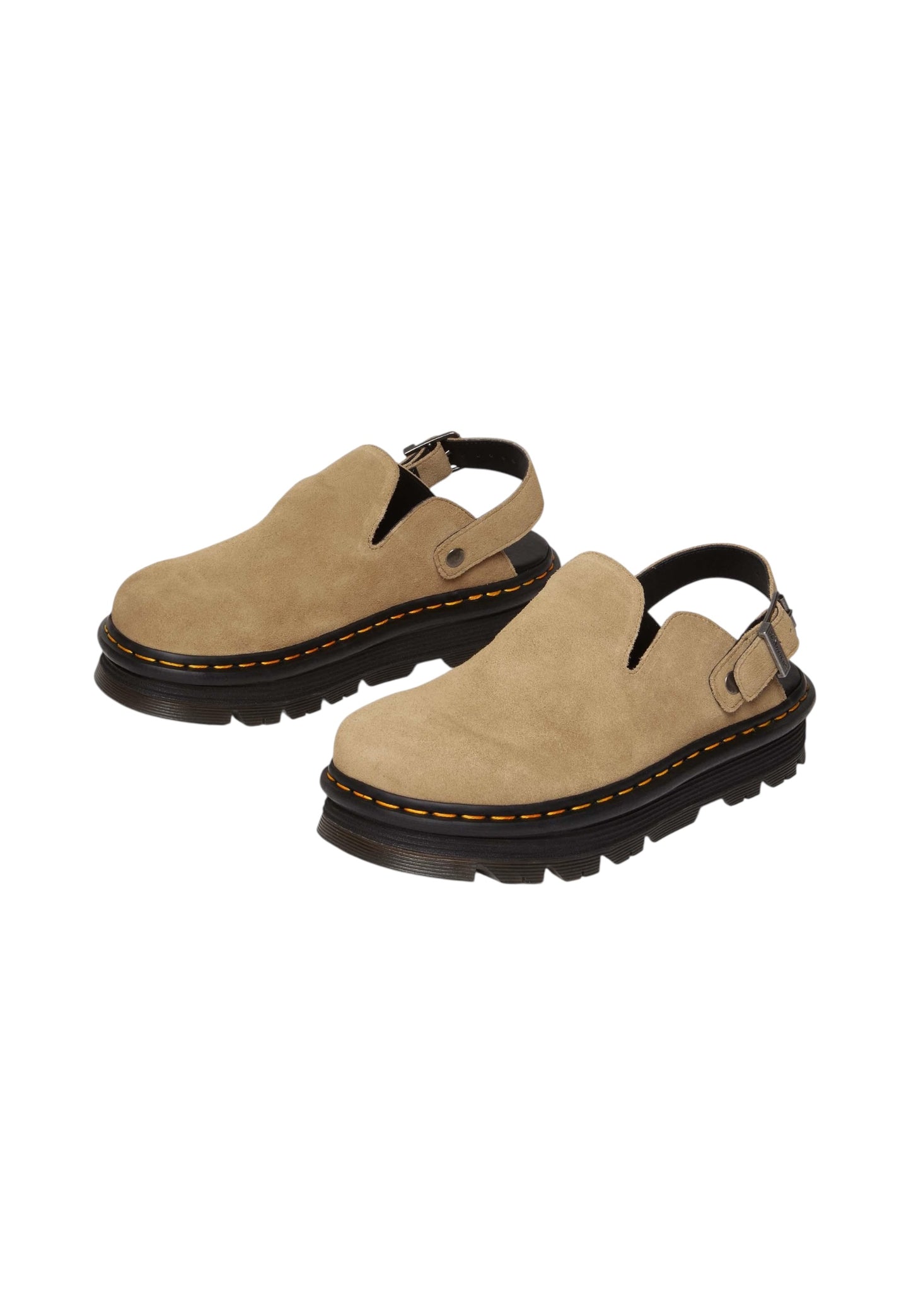 Mules  Donna Dr. Martens Con Fibbia Zebzag Mule Savannah Tan Eh Suede 31737