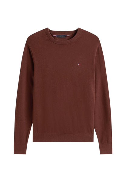 Maglione A Girocollo Uomo Tommy Hilfiger Organic Cotton Cashmere Pima MW0MW28046