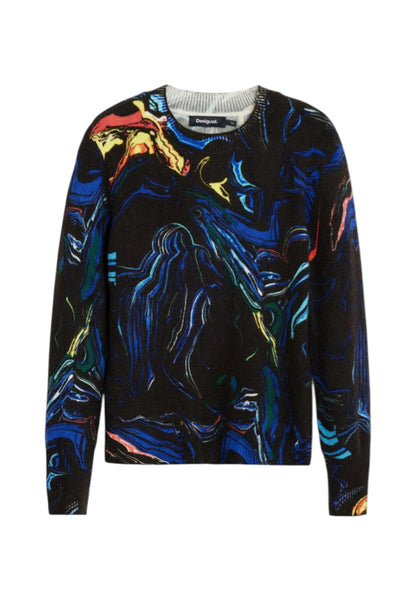 Maglione  Donna Desigual  Jers Butterfly Lacroix 25WWJF05