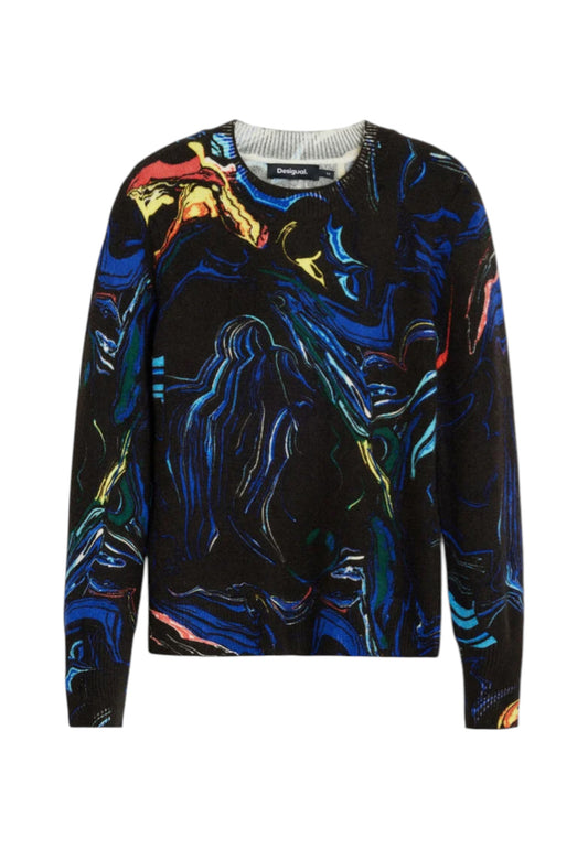 Maglione  Donna Desigual  Jers Butterfly Lacroix 25WWJF05
