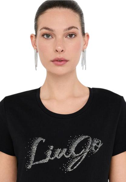 T-Shirt Manica Corta Donna Liu Jo  Faded Liujo Silver UF5266JS904
