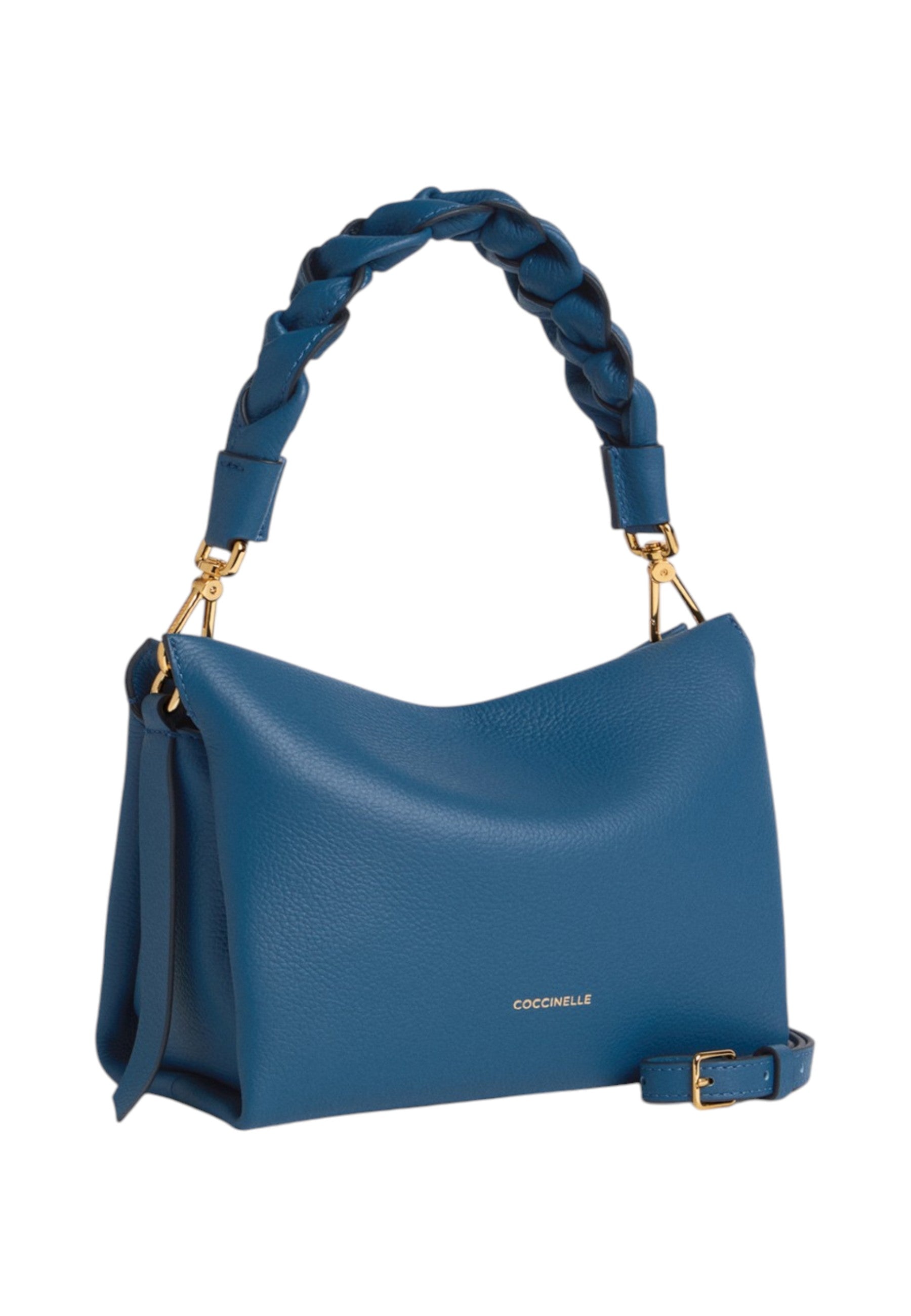 Borsa A Mano Donna Coccinelle In Pelle Martellata Doppia Boheme Small E1M50580101