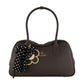 Borsa A Mano Donna Braccialini A Bauletto, Doppio con tracolla removibile e regolabile, Chiusura con zip, Una tasca interna portacellulare, Charm removibile con margherita e fiocco a pois, Dimensioni: 35 x 12.5 x 19 Cm Beth B19224YY