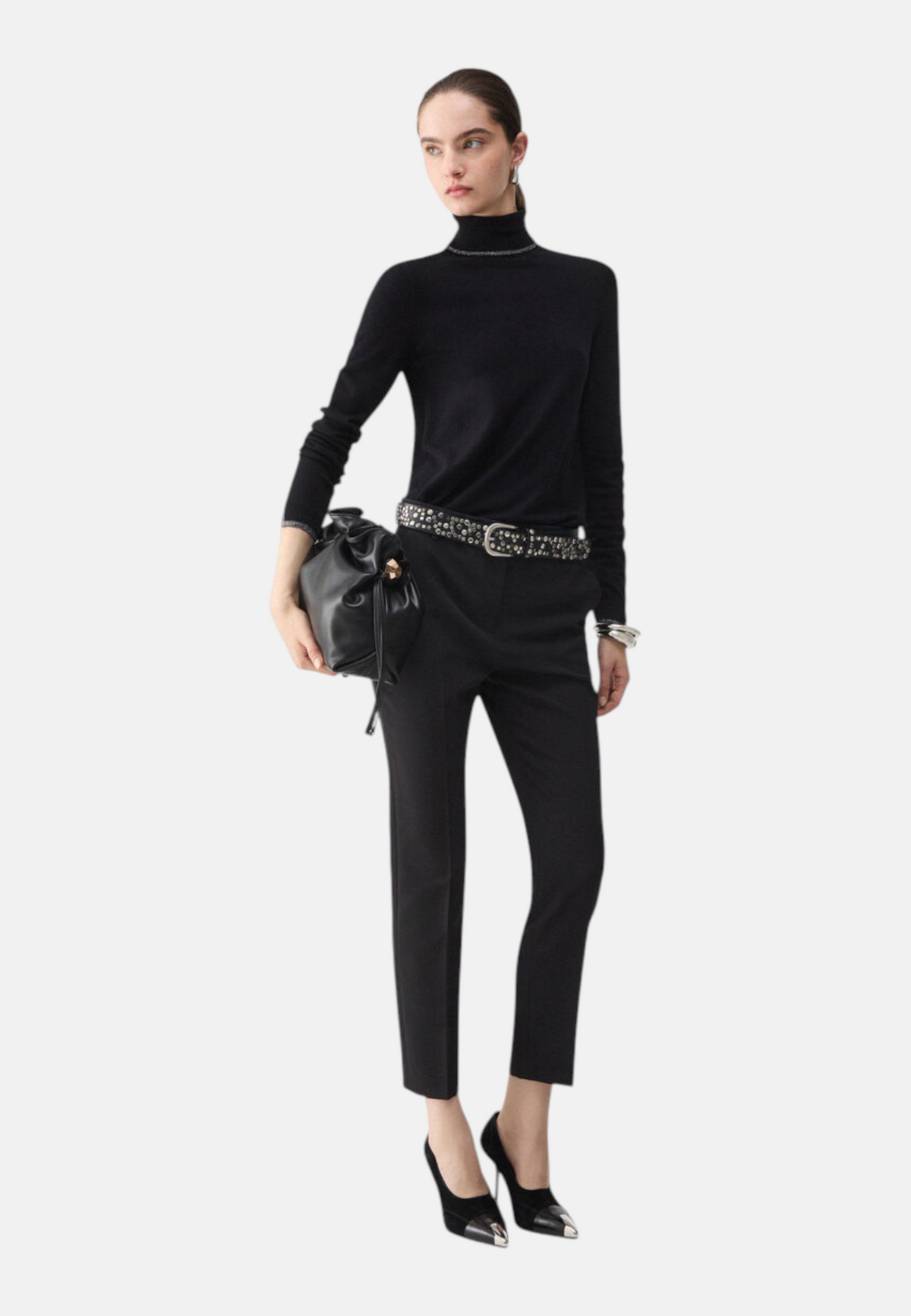 Maglione Collo Alto Donna Liu Jo Basic Fit  WF6013MS49I