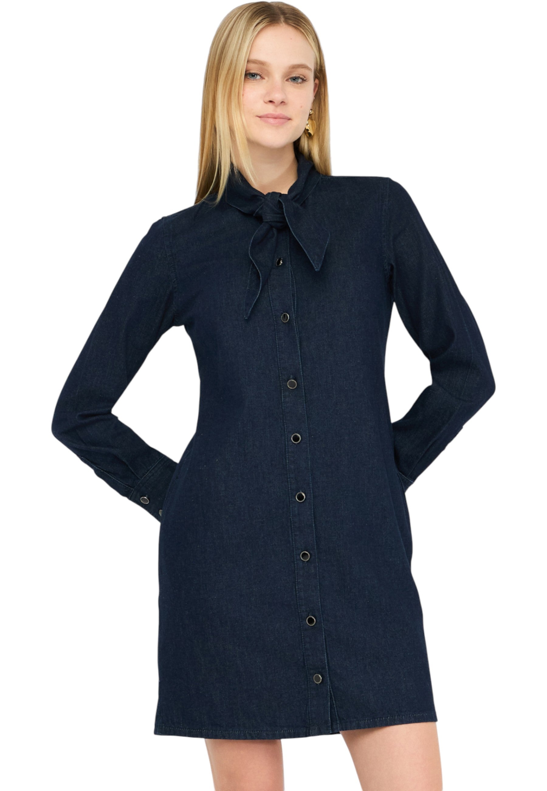 Vestito Corto Donna Liu Jo Chemiser In Denim  UF5214D0284