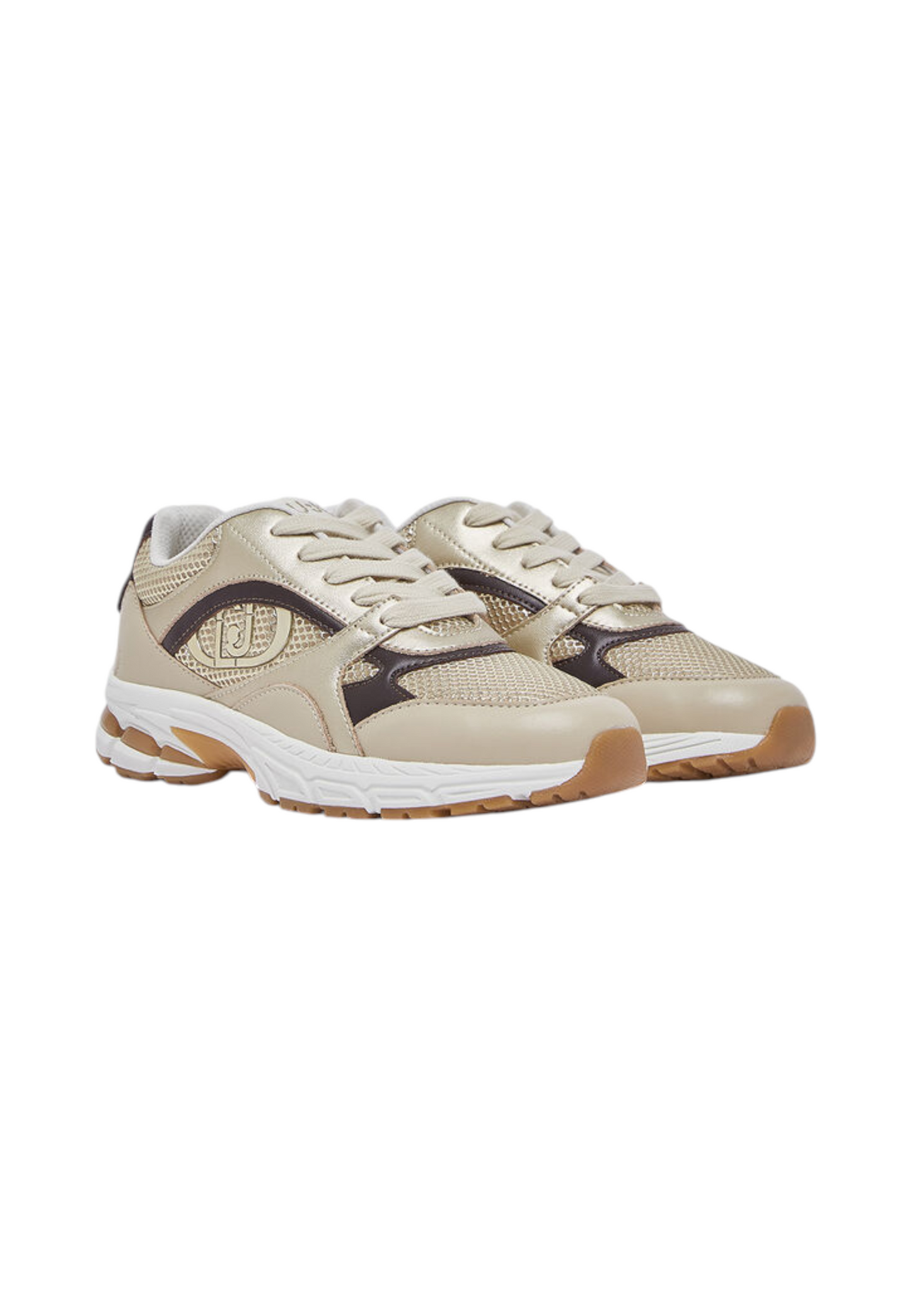 Sneakers Basse Donna Liu Jo Chunky In Pelle Con Inserti In Mesh Trixie 01 BF6063PX932