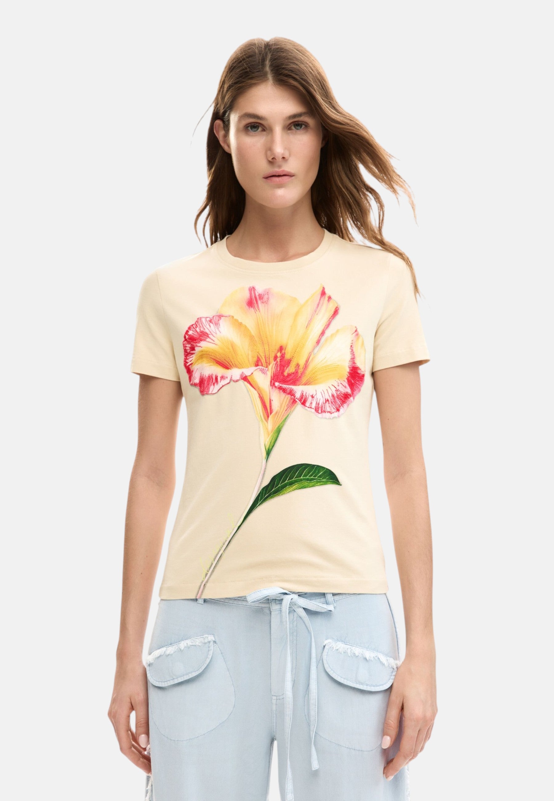 T-Shirt Manica Corta Donna Desigual  Estocolmo 26SWTK03