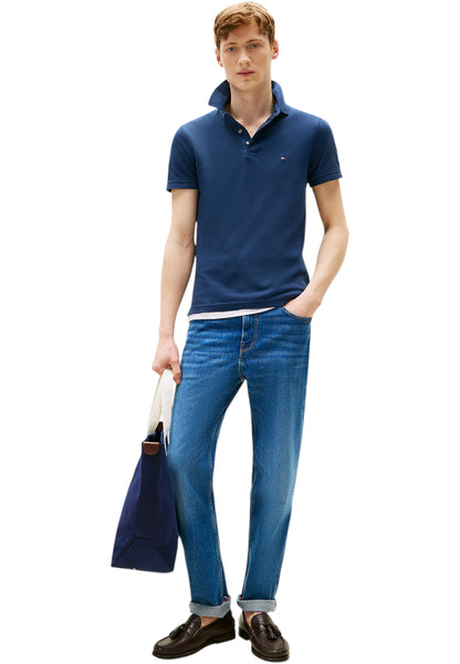 Polo Manica Corta Uomo Tommy Hilfiger Slim 1985 MW0MW17771