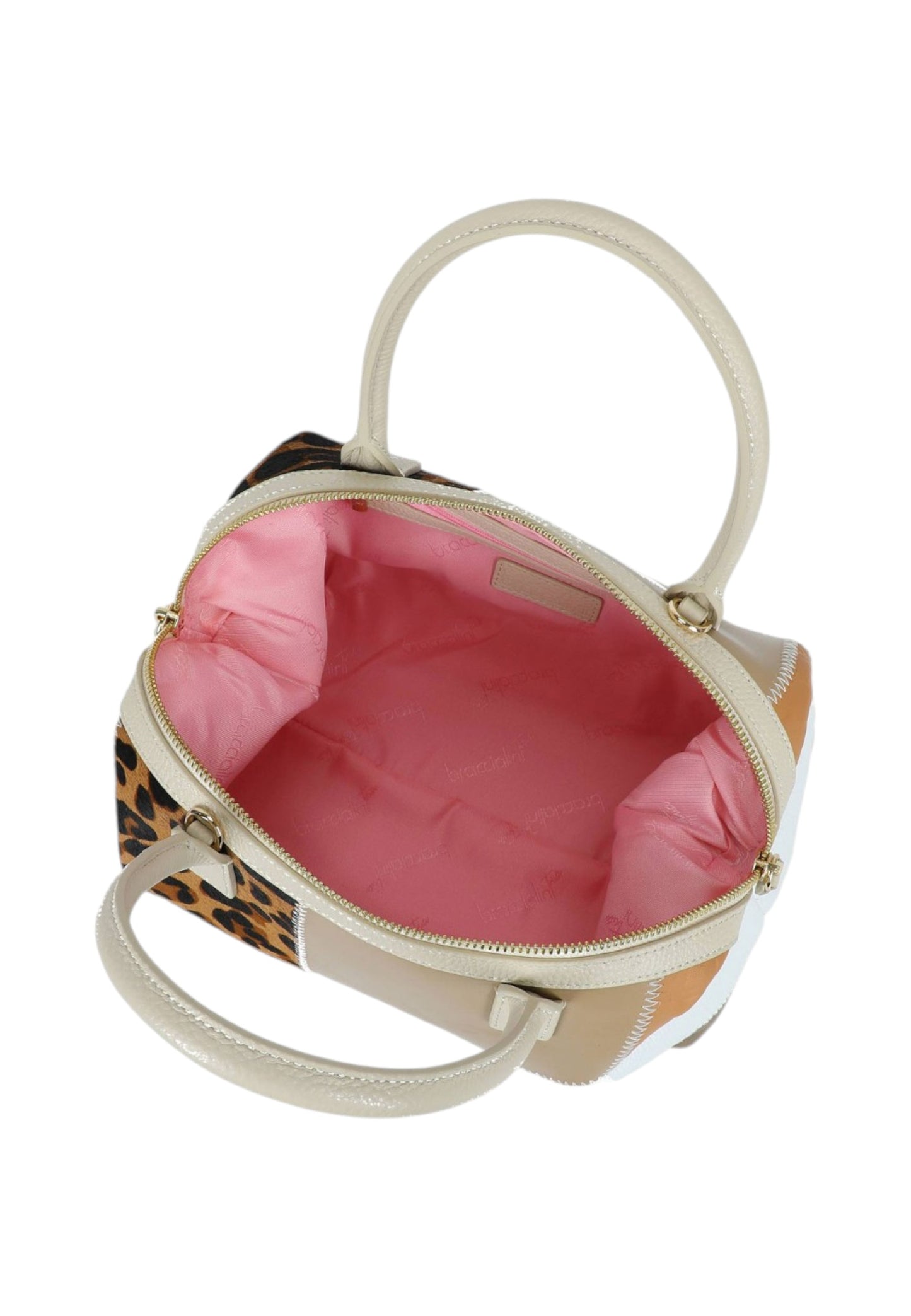 Borsa A Mano Donna Braccialini Bauletto In Pelle Patchwork B19072PP