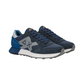Sneakers Basse Uomo Sun68 Stile Running, Nylon E Suede, Maxi Logo Ricamato, Dettagli A Contrasto Jaki 2.0 Solid Z46121