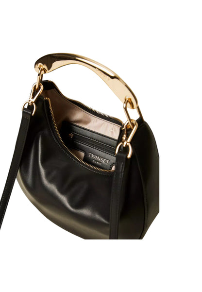 Borsa A Tracolla Donna Twinset Hobo Media Con Manico In Metallo  252TD8160
