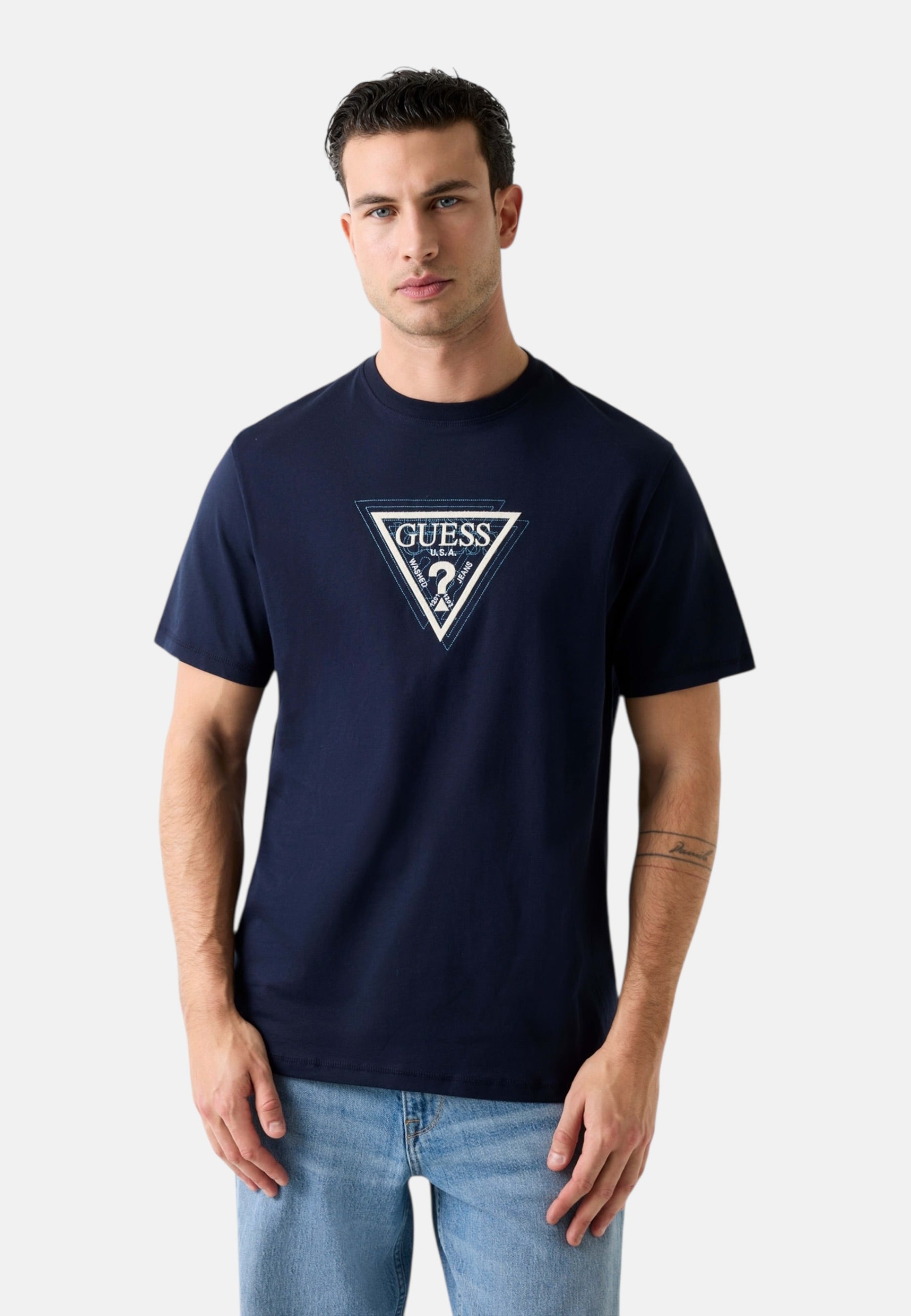 T-Shirt Manica Corta Uomo Guess  Terry Logo M6RI23K8FQ4