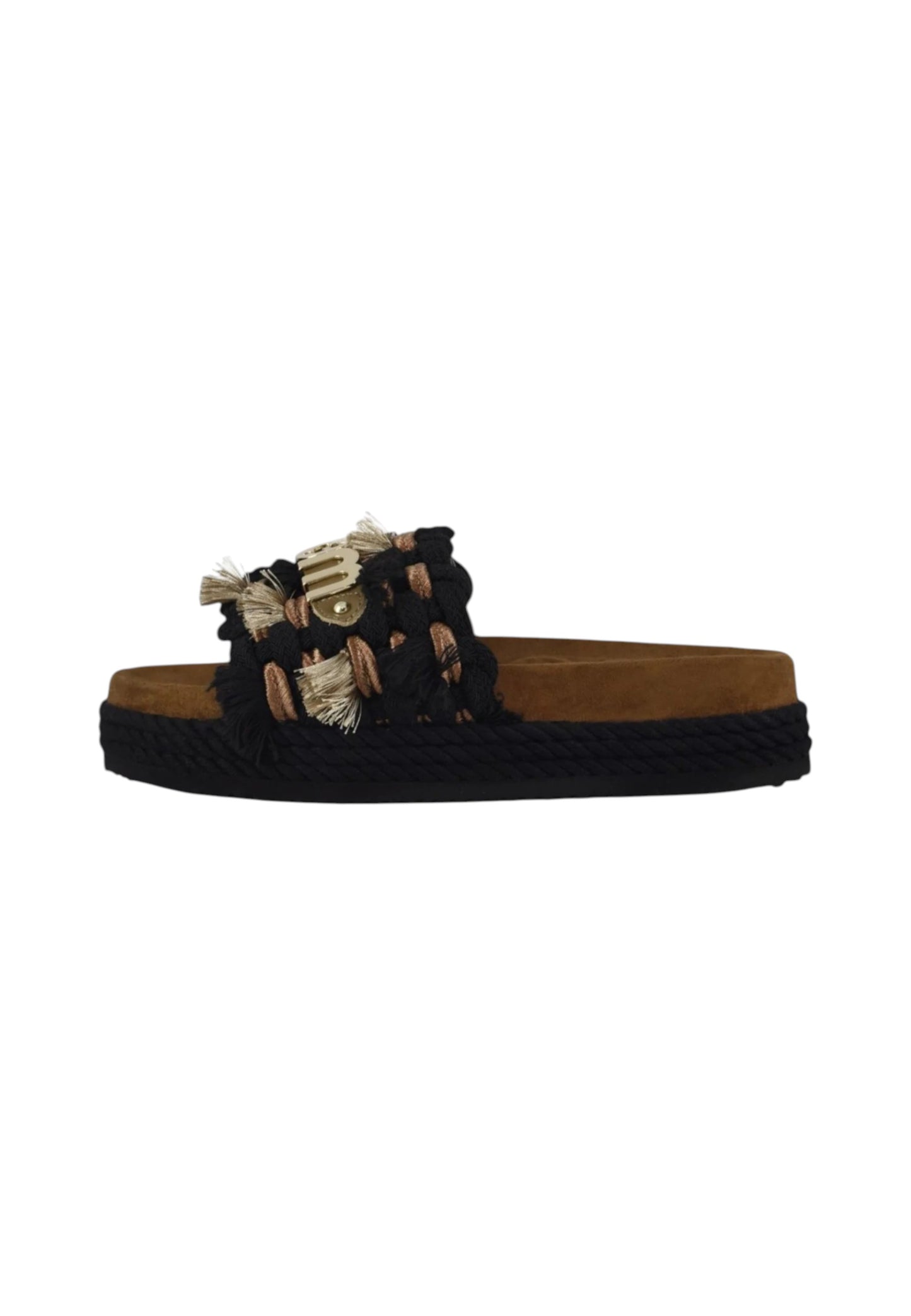 Sandali  Donna Mou  Monoband rope sandal fringes