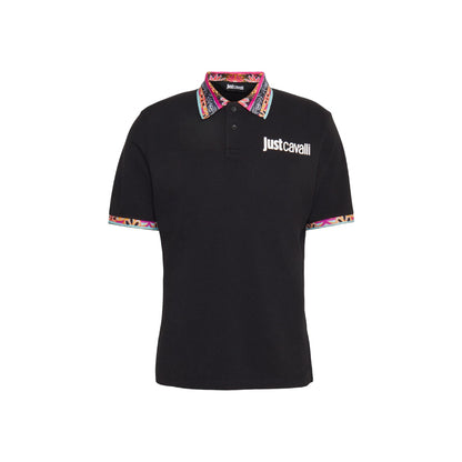 Polo Manica Corta Uomo Just Cavalli  74Mm650 S Logo Rubb 74OBGF01CJ206