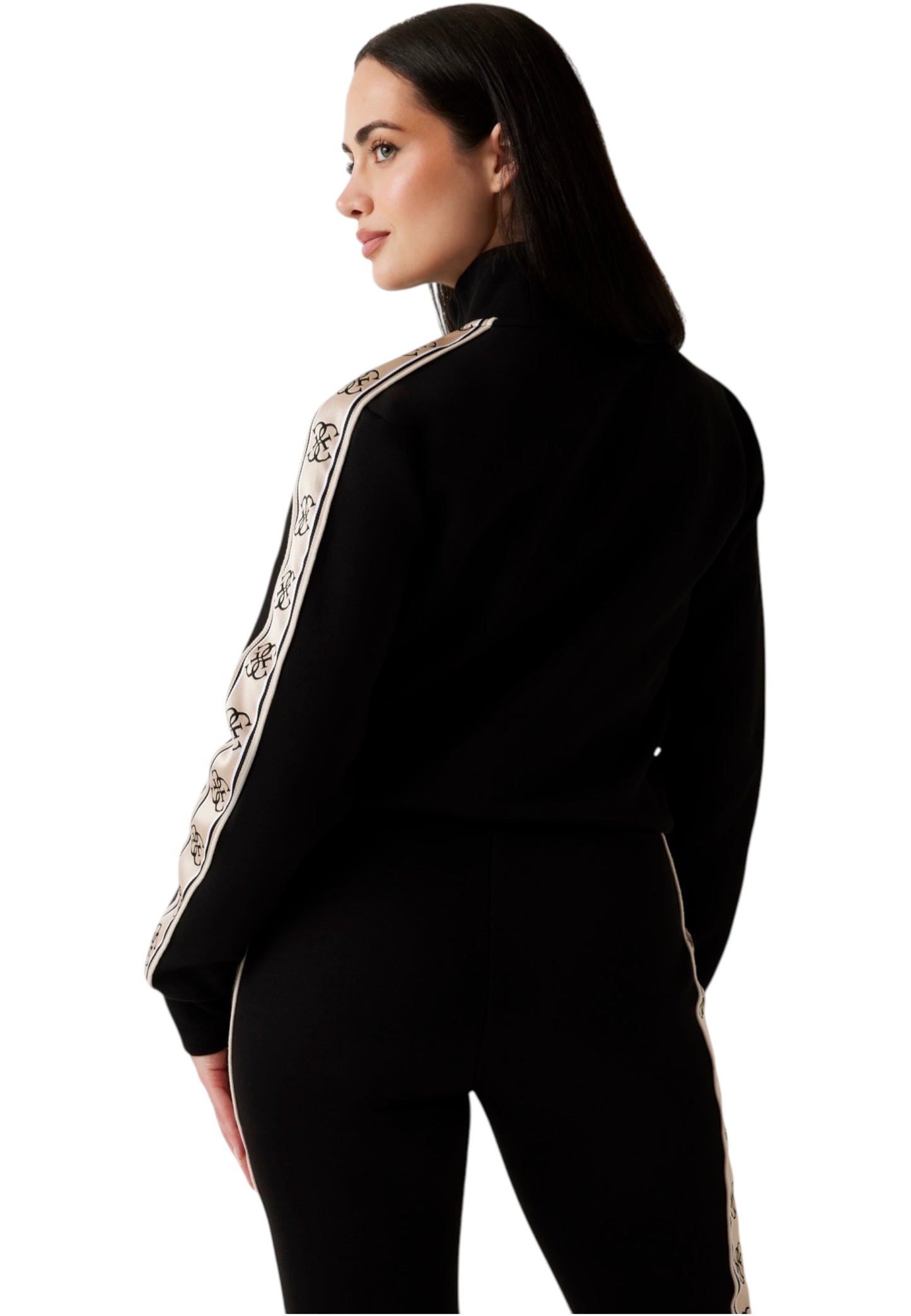 Felpa Con Zip Donna Guess  Britney V2YQ16KB3P2