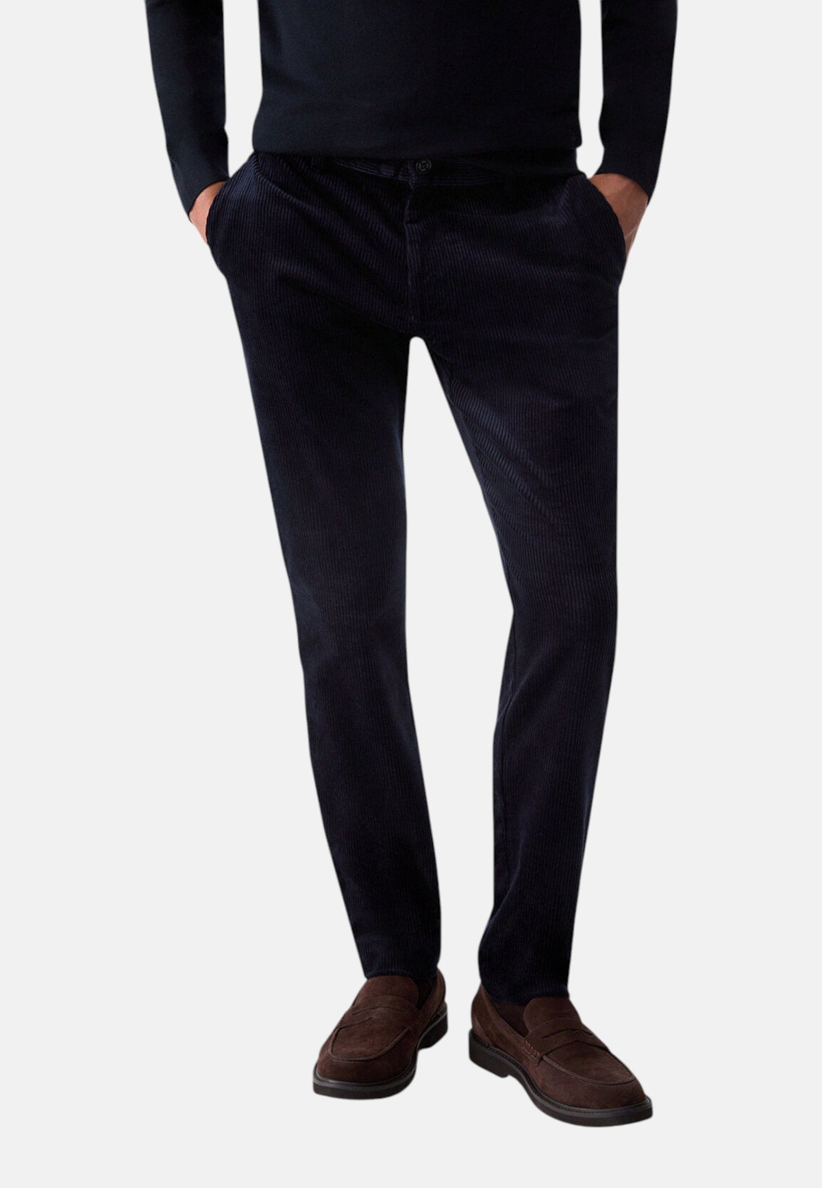 Pantaloni  Uomo Liu Jo In Velluto A Coste Fini Lione QF6096T850A